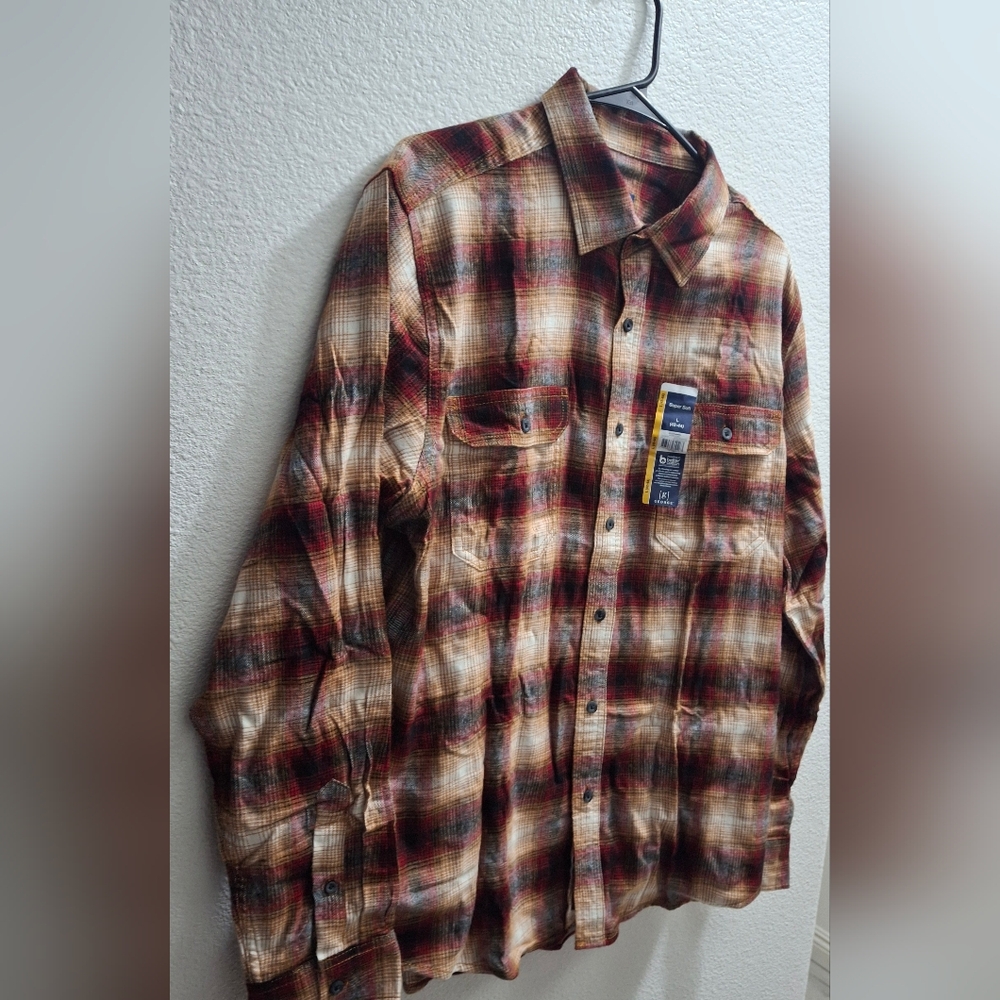Plaid Button-Up Shirt